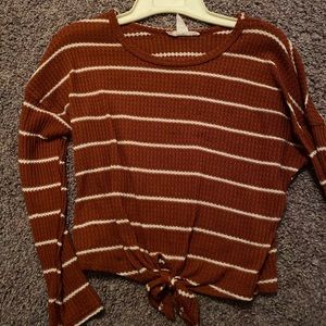 Stripped cropped TJ max shirt